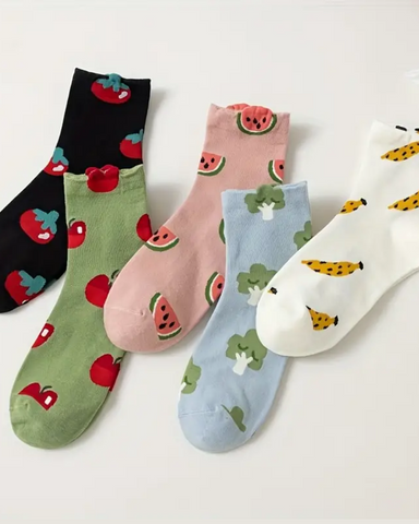 Fruit Assorted Unisex Socks