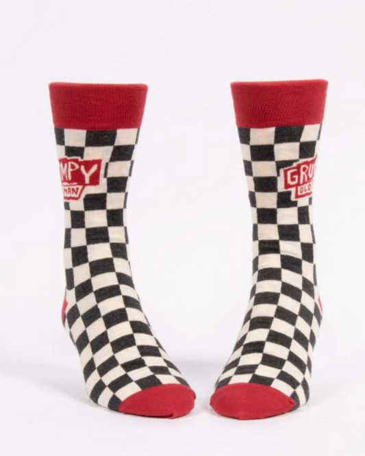 Grumpy Old Man Mens Crew Socks