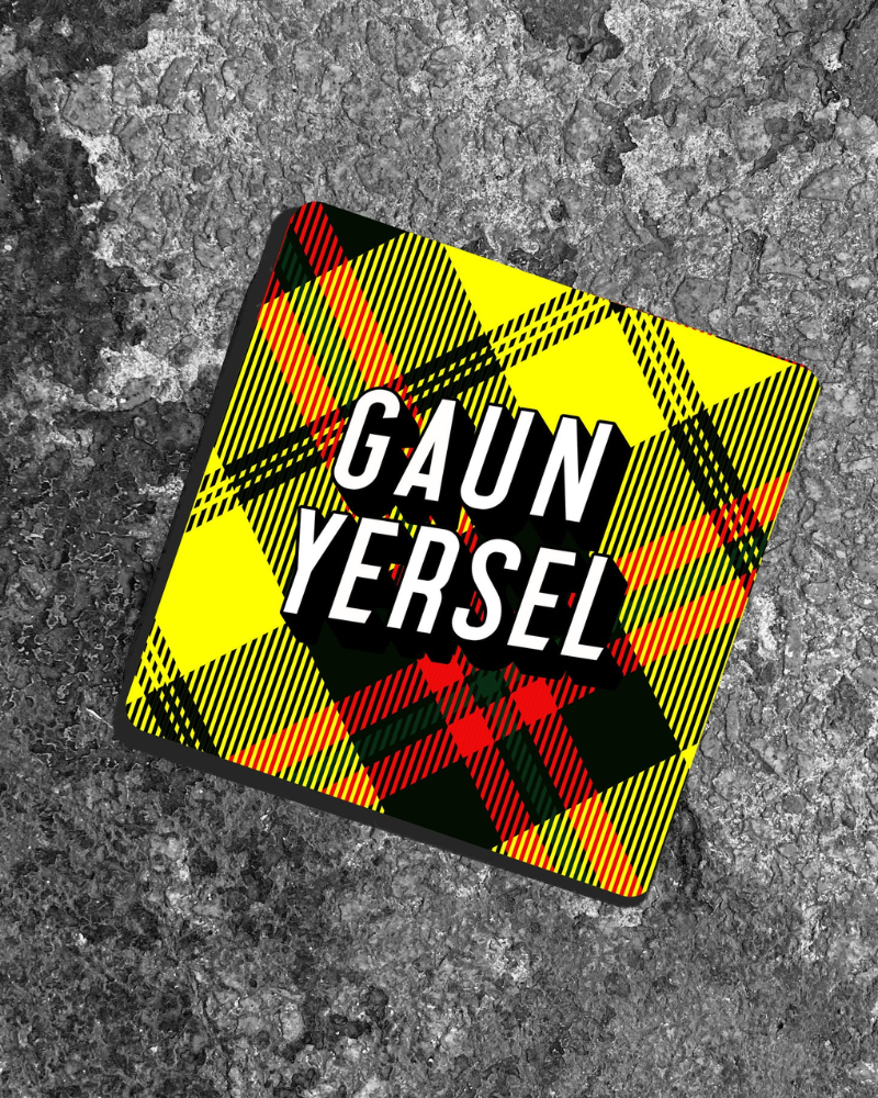 Gaun Yersel Scottish Tartan Coaster