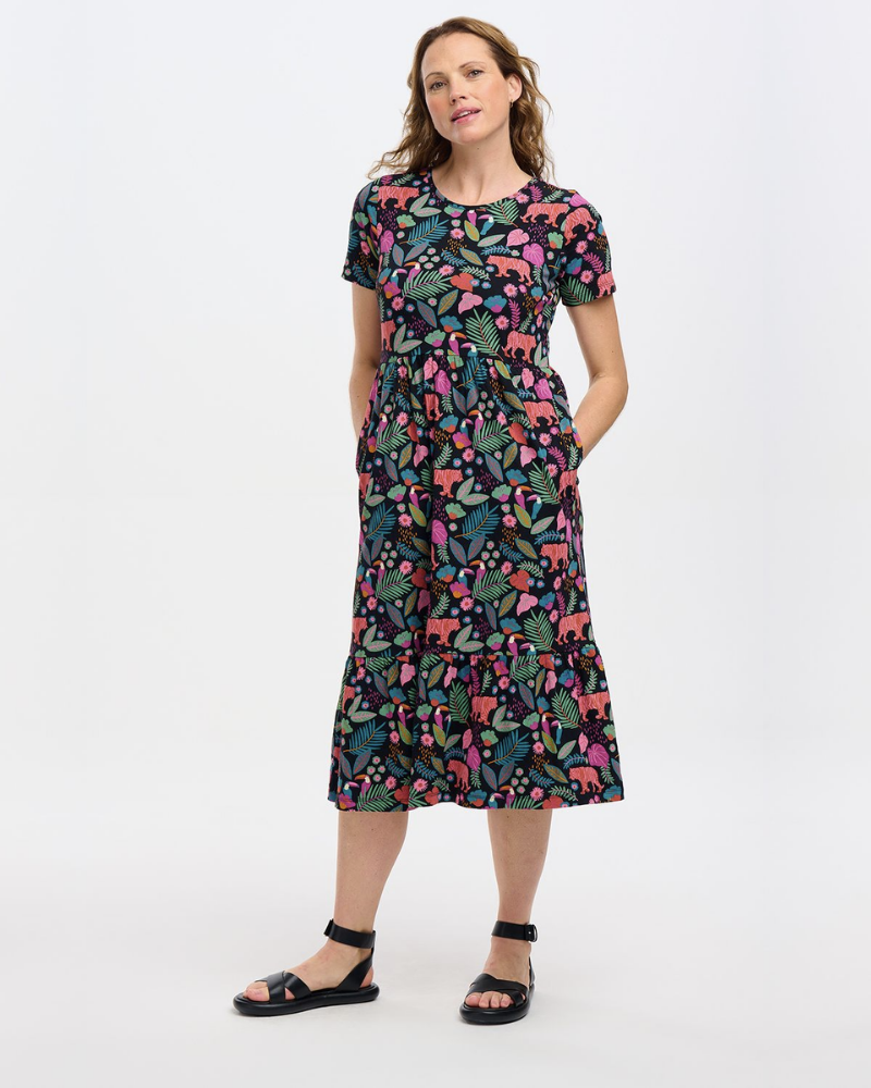 Unna Tigers And Toucans Midi Dress Sugarhill Brighton
