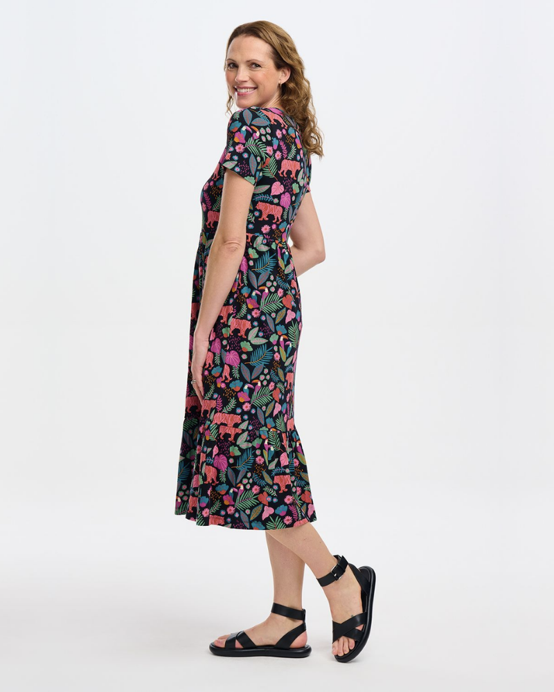 Unna Tigers And Toucans Midi Dress Sugarhill Brighton
