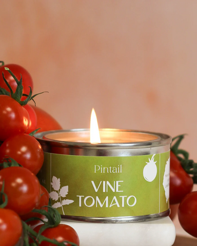 Vine Tomato Scented Paint Pot Tin Candle