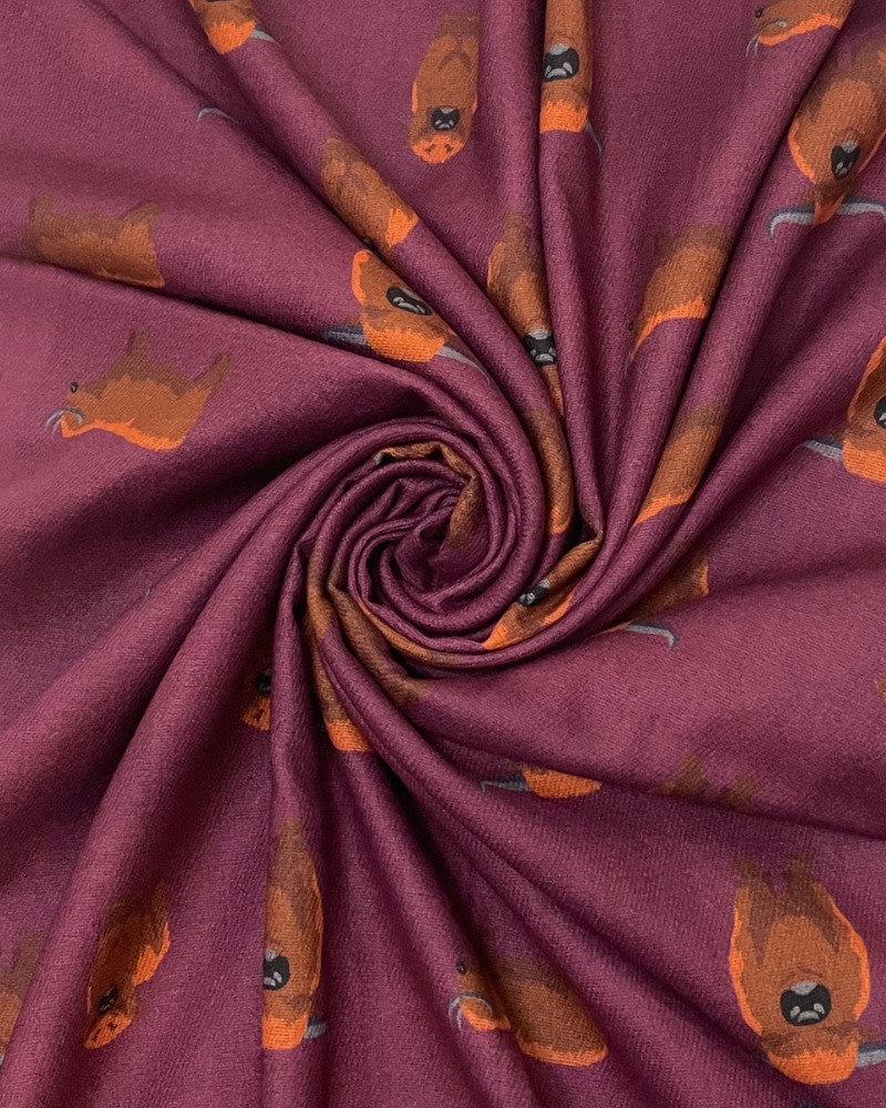 Highland Cow Tassel Scarf