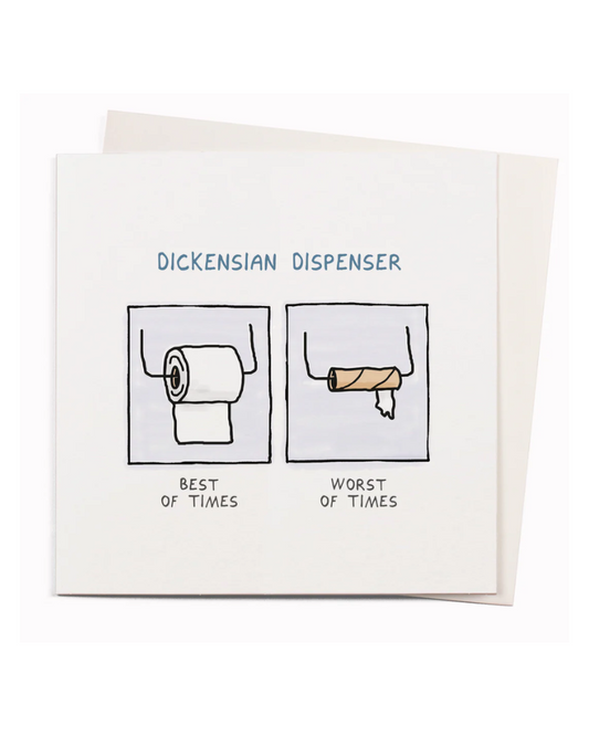 Dickensian Dispenser Greeting Card