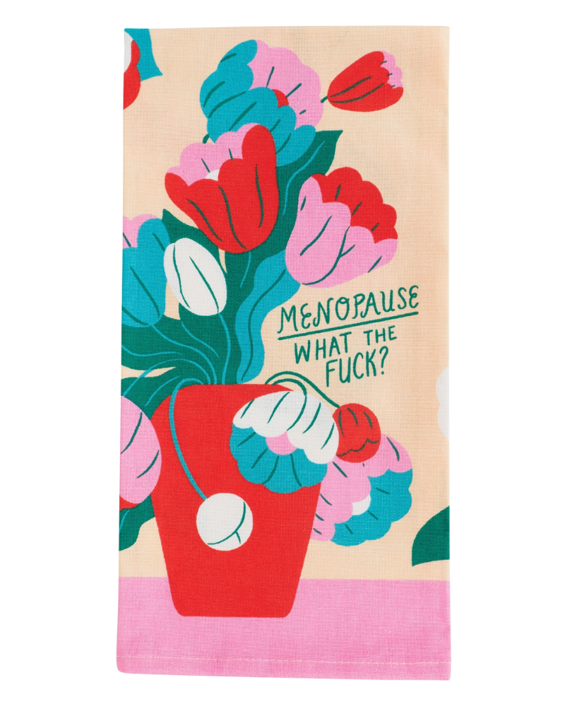 Menopause WTF Dish Towel