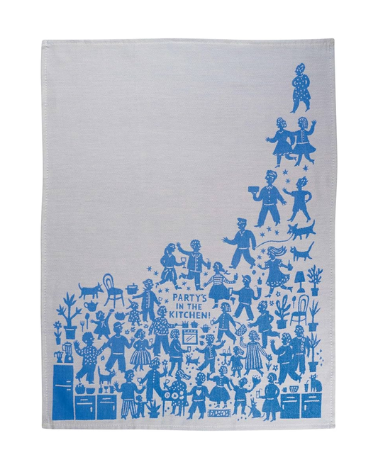 Party's In The Kitchen Tea Towel