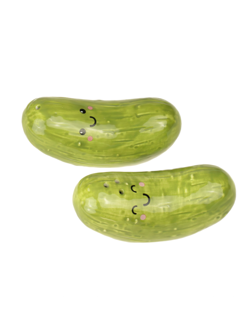 Pickle Salt & Pepper Shakers