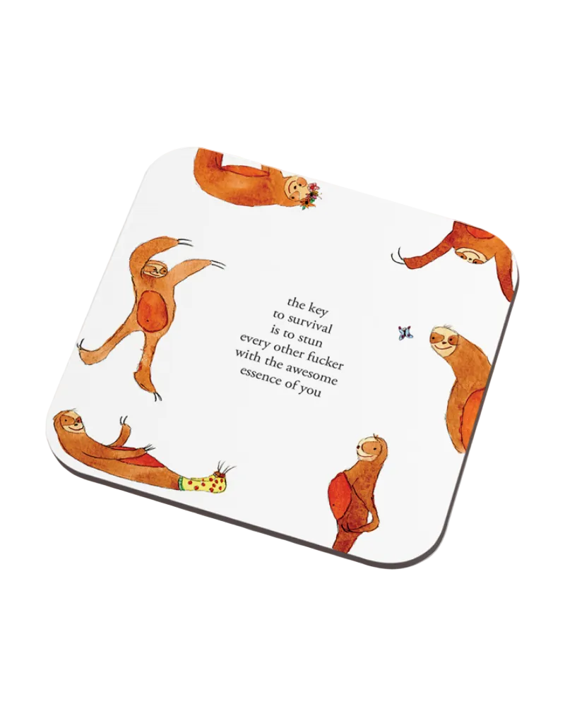 Survival Sloth Coaster