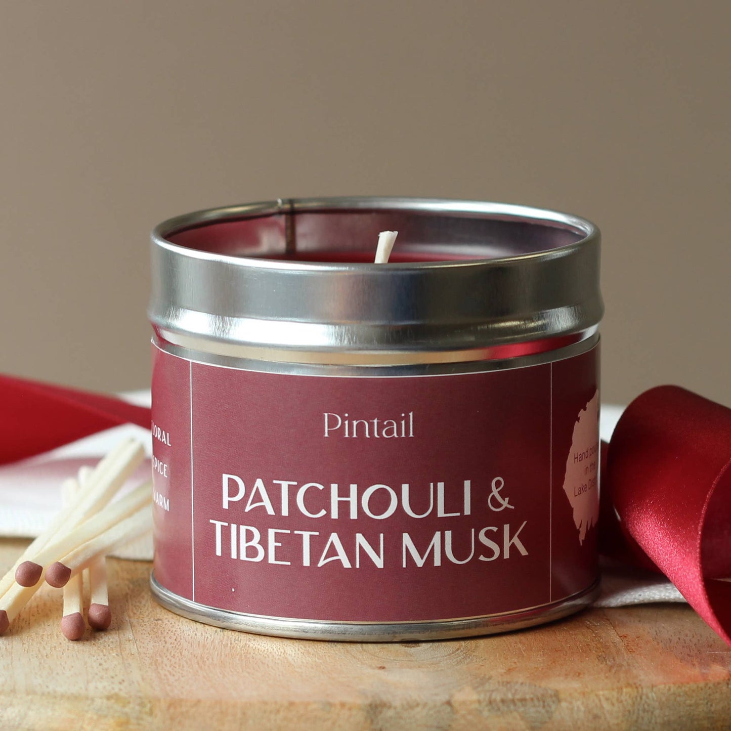 Patchouli and Tibetan Musk Classic Tin Candle
