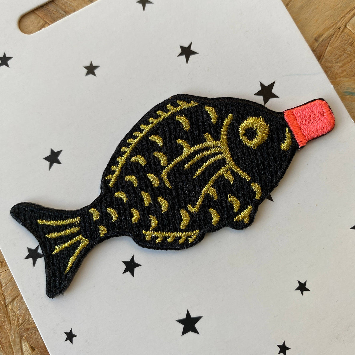 Sushi Soy Sauce Bottle Iron-On Embroidered Patch