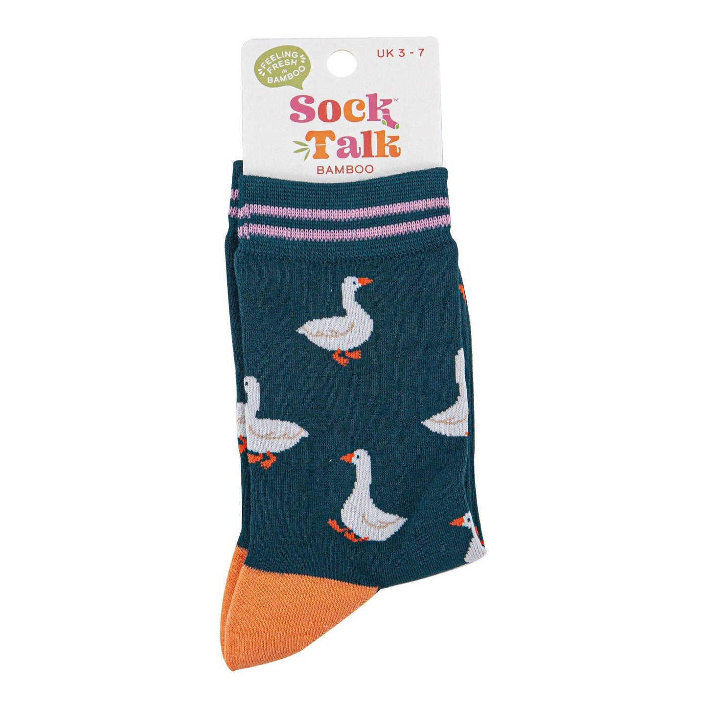 Forest Green Silly Goose Bamboo Crew Socks