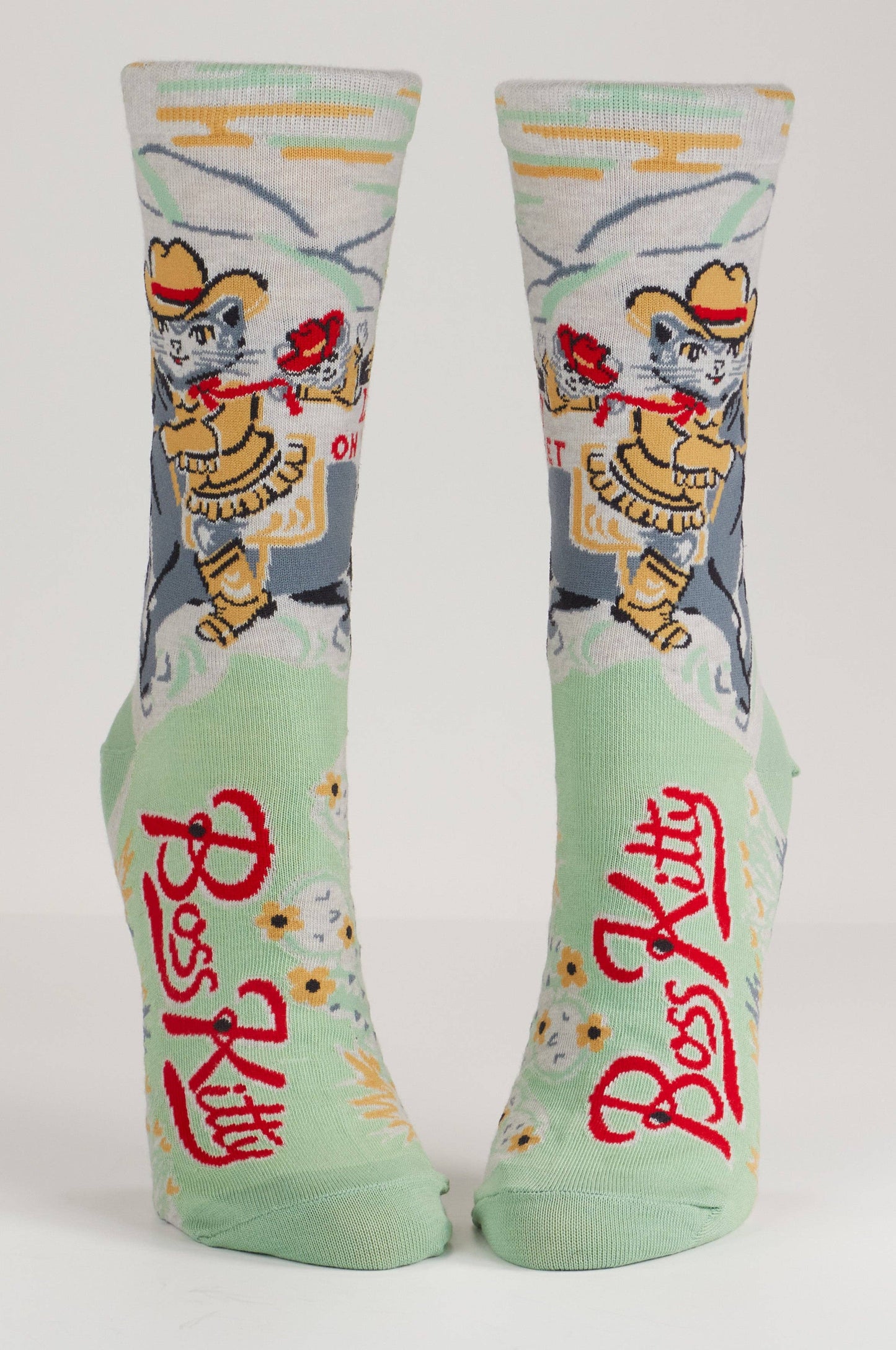 Boss Kitty Cowboy Crew Socks