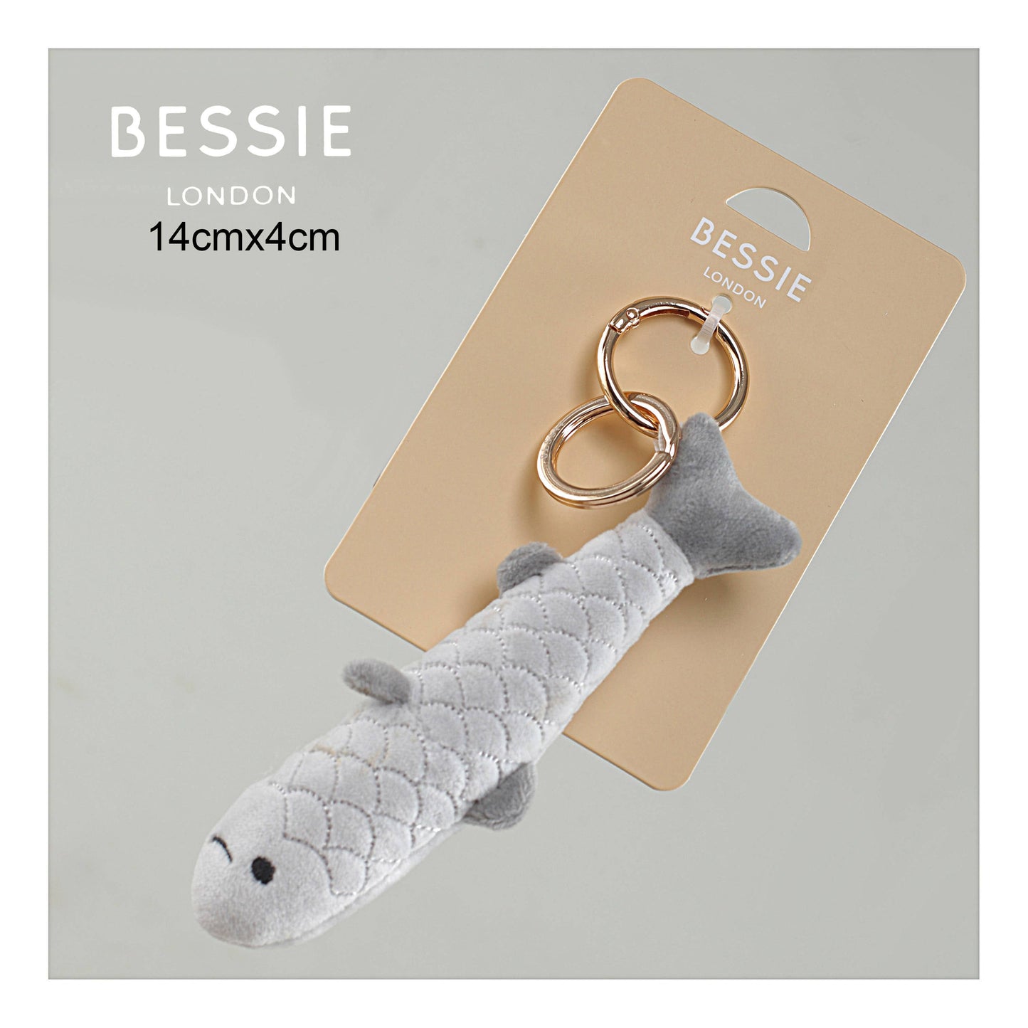 Plush Sardine Fish Bag Charm