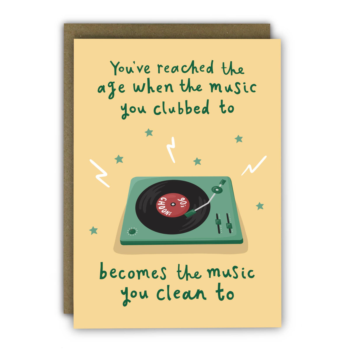 Music We Clubbed To Greeting Card