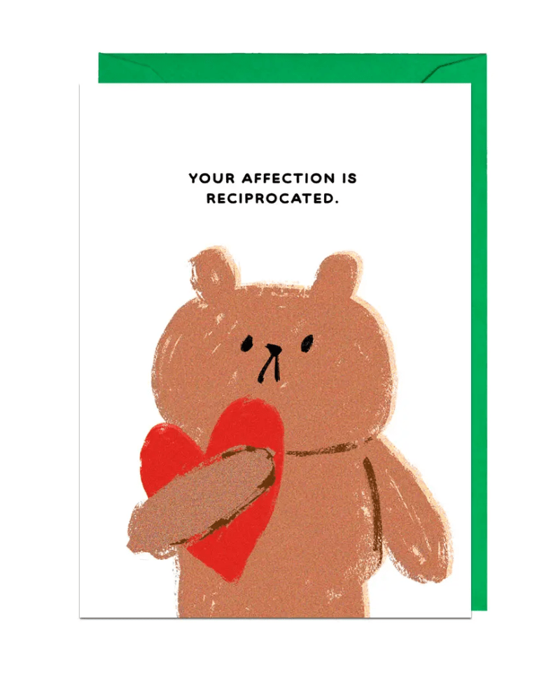 Affection Reciprocated Greeting Card - Pink Poodle Boutique -