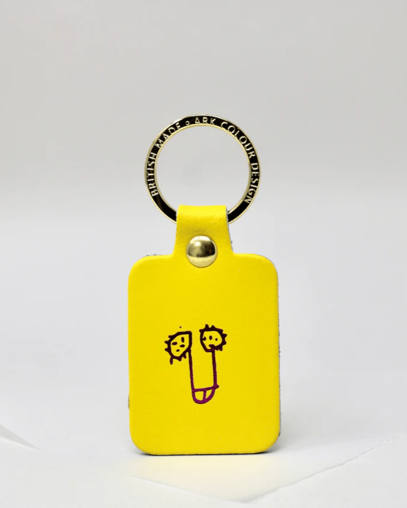 Assorted Willy Leather Keyrings By Ark Colour Design - Pink Poodle Boutique - ARK - KEY - WILLY - YELLOW