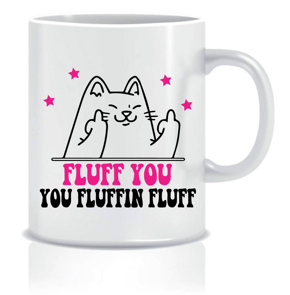 Fluff You Rude Cat Mug