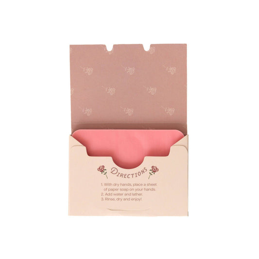 Rose Scent Paper Soap - 50 Sheets