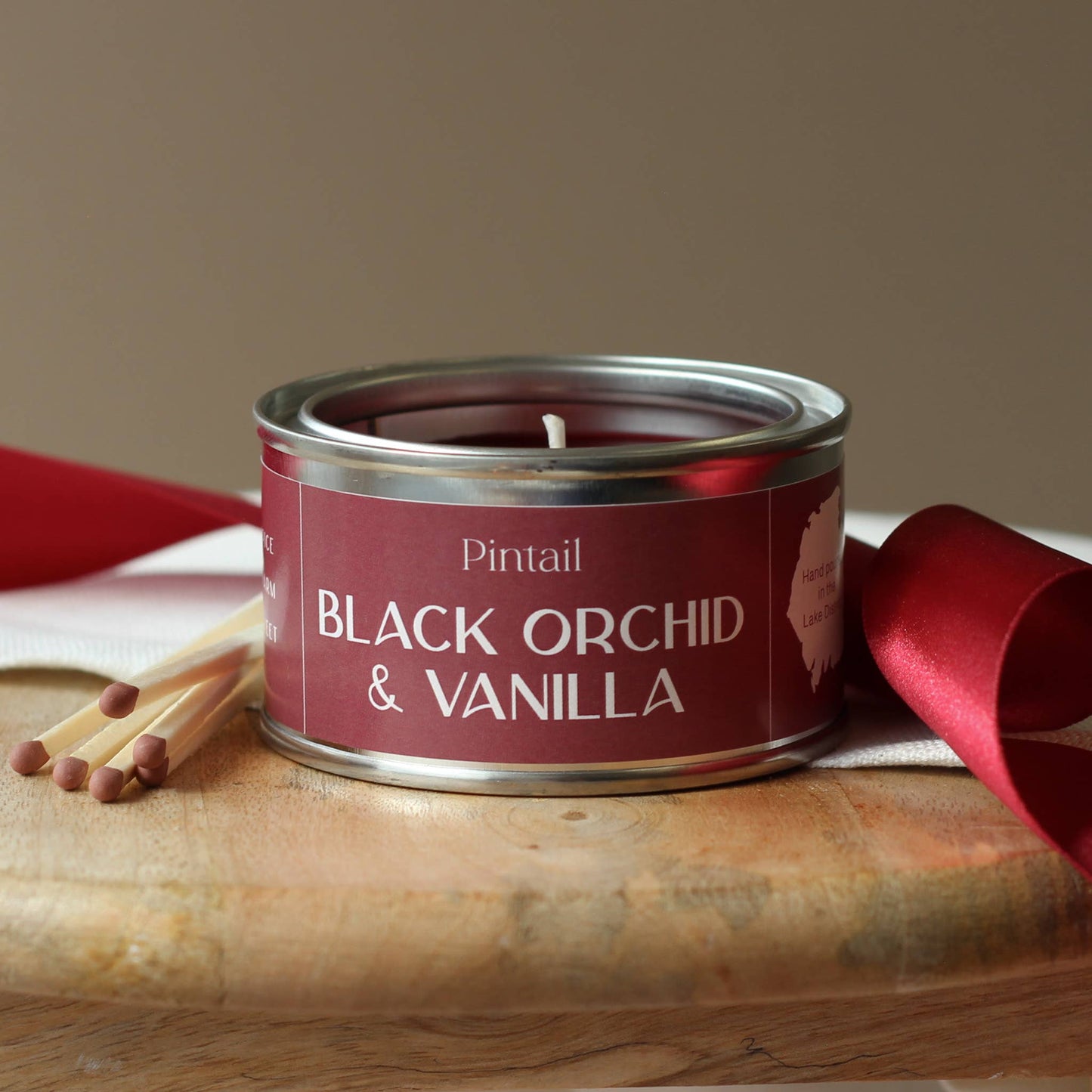 Black Orchid and Vanilla Paint Pot Candle
