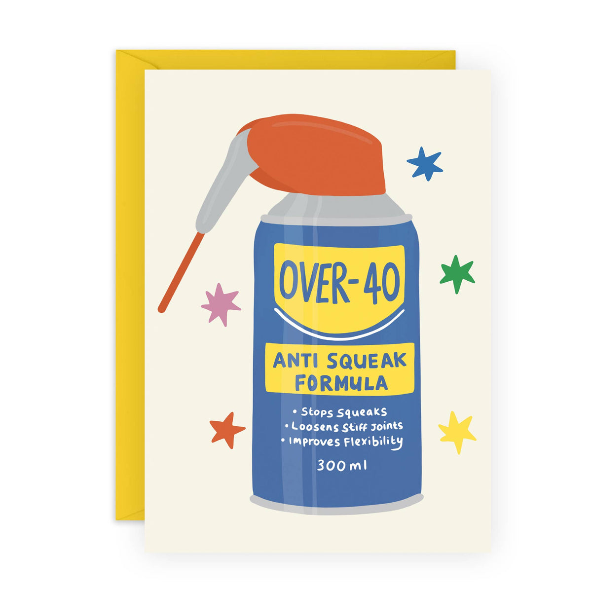 WD-40 Over 40 Birthday Card
