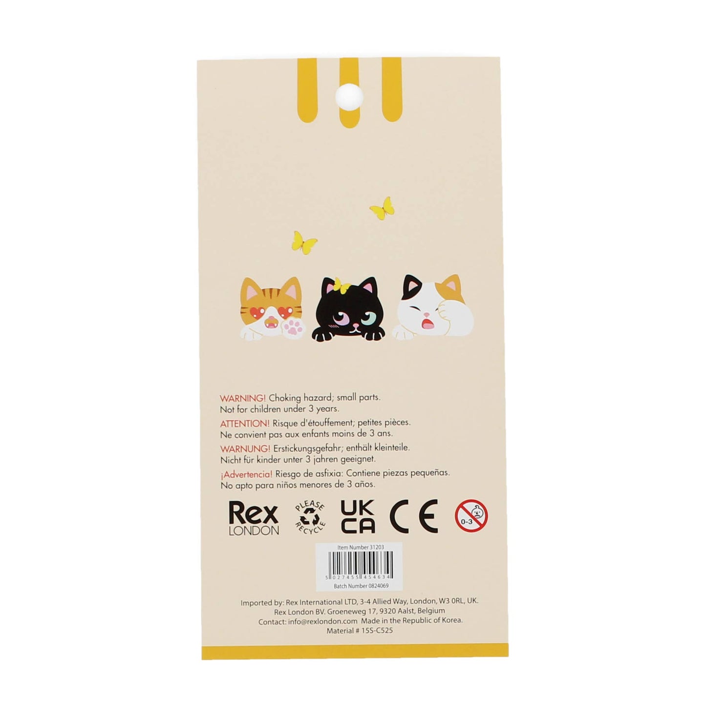 3D Quirky Cats Stickers