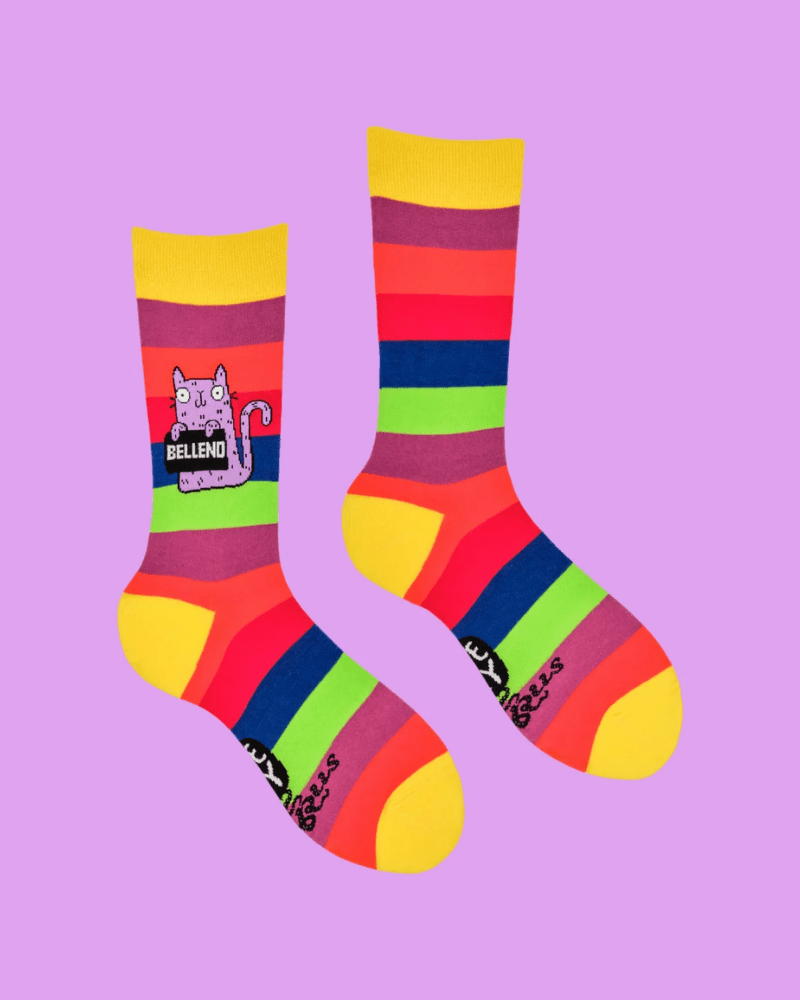 Bellend Sweary Cat Socks - Pink Poodle Boutique - KA001