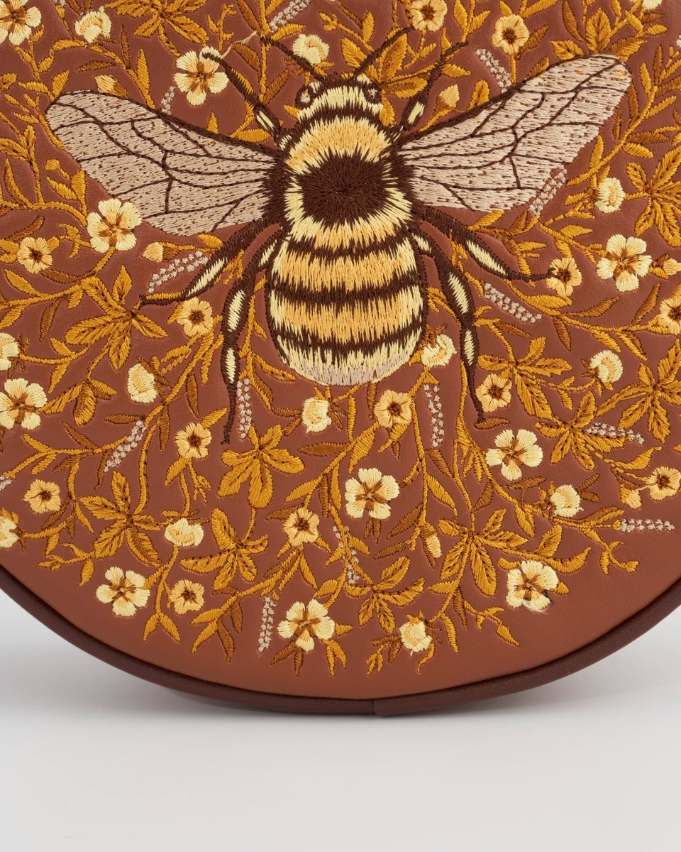 Bumble Bee Tan Circle Purse - Pink Poodle Boutique - 5052453472991