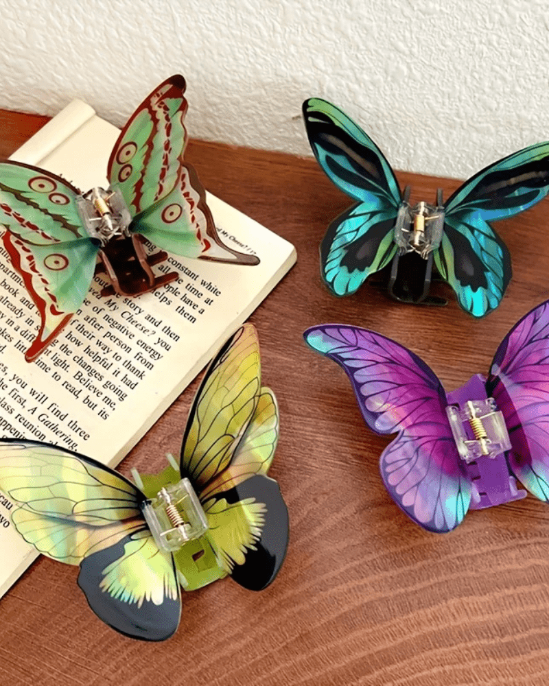 Butterfly Hair Claws Assorted - Pink Poodle Boutique - CLAW - BUTTERFLY