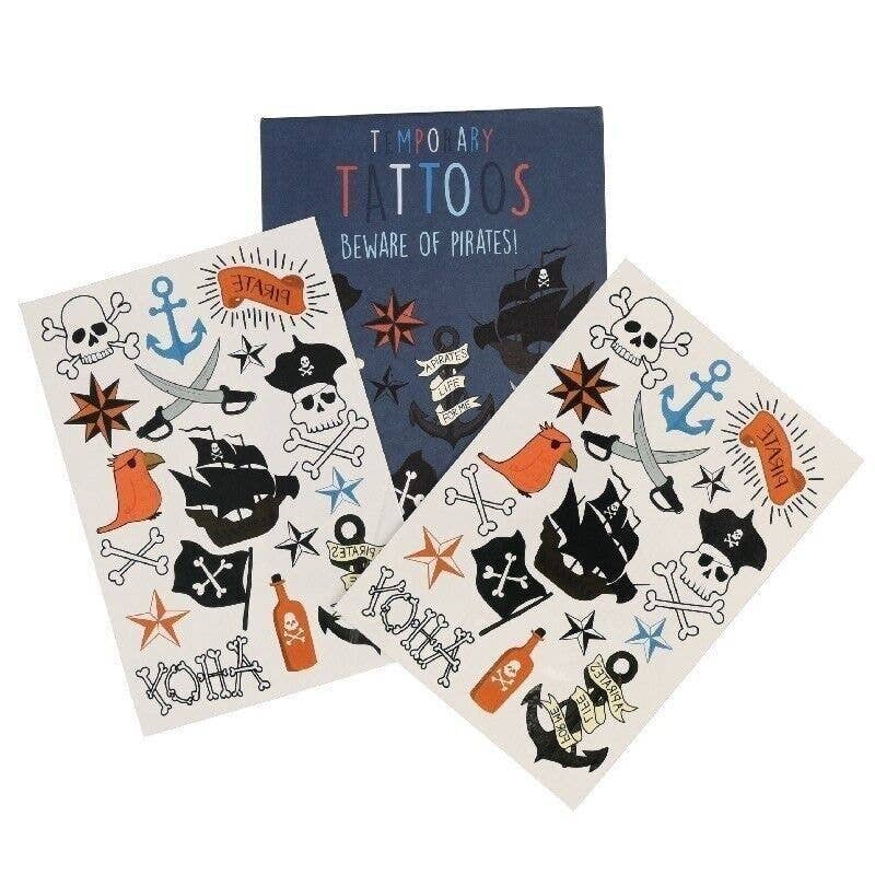 Beware of the Pirates Temporary Tattoos