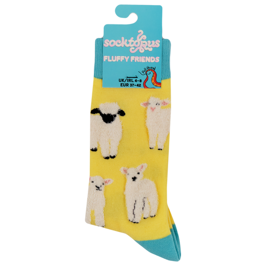 Fluffy Lambs Crew Socks