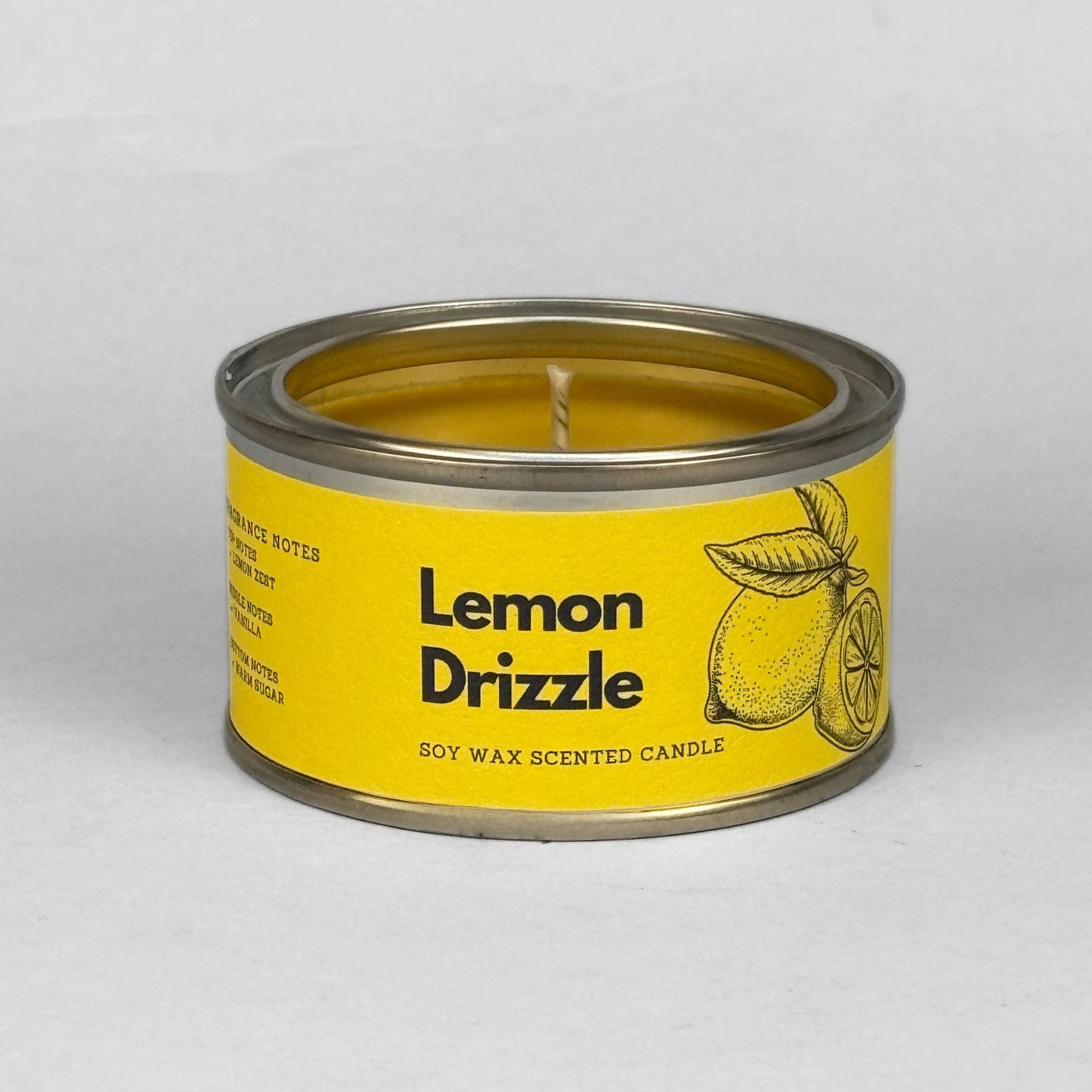 Lemon Drizzle Paint Tin Candle
