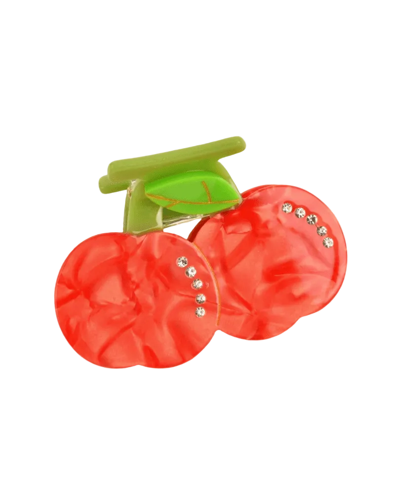 Cherry Berry Hair Claw - Pink Poodle Boutique - CLAW - CHERRY