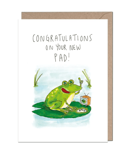 Congratulations on Your New Pad Greeting Card - Pink Poodle Boutique -