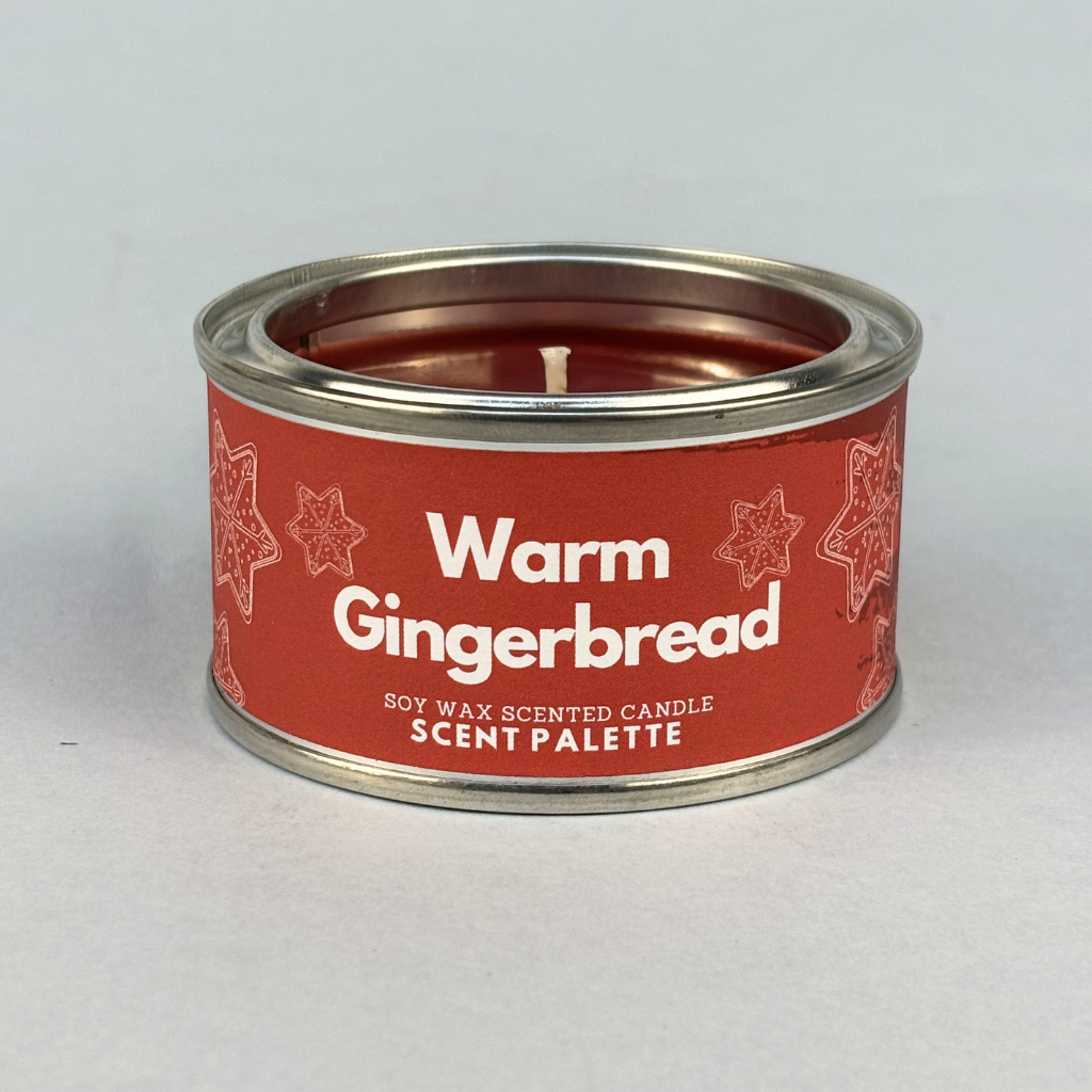 Warm Gingerbread Paint Tin Candle