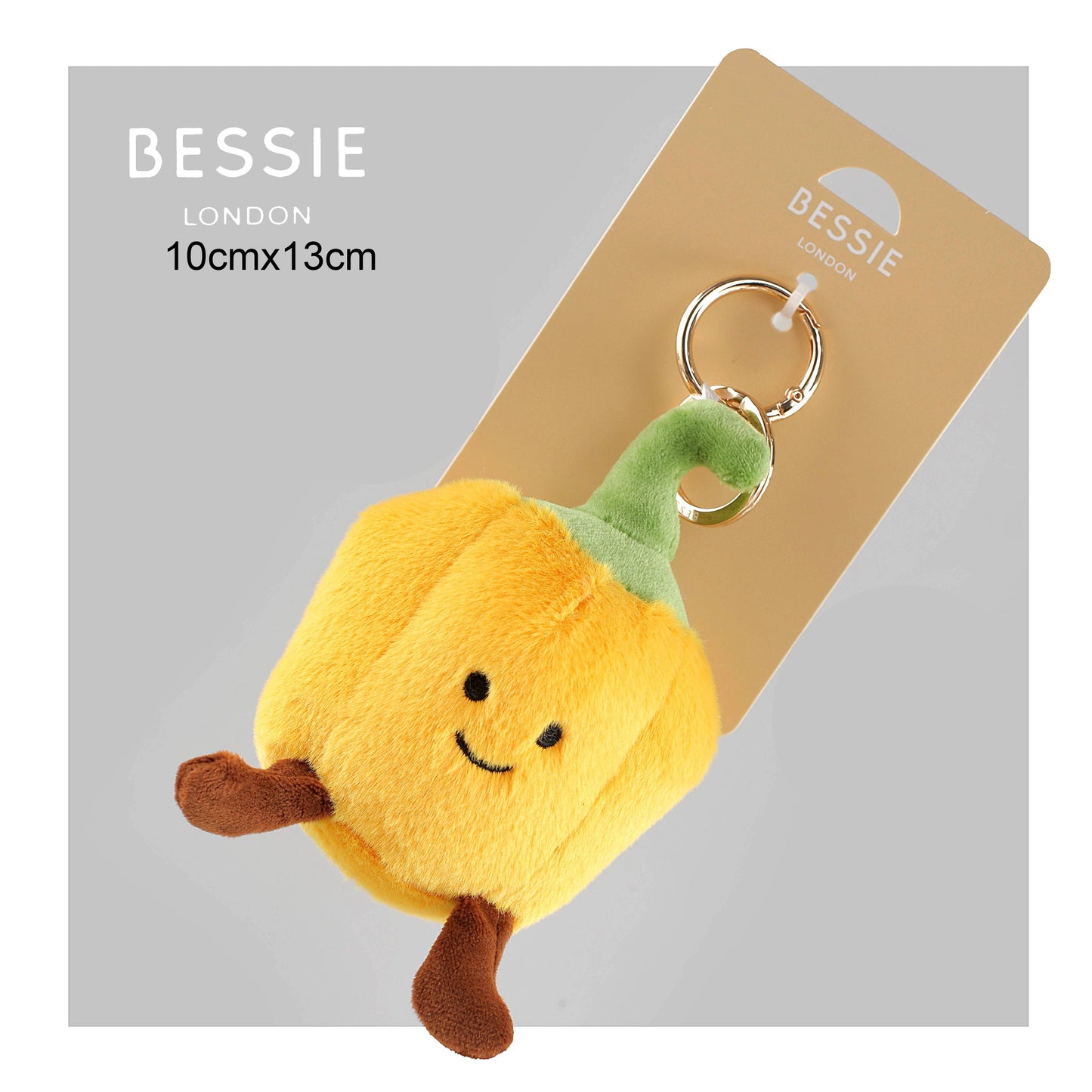 Plush Pepper Bag Charm in Yellow