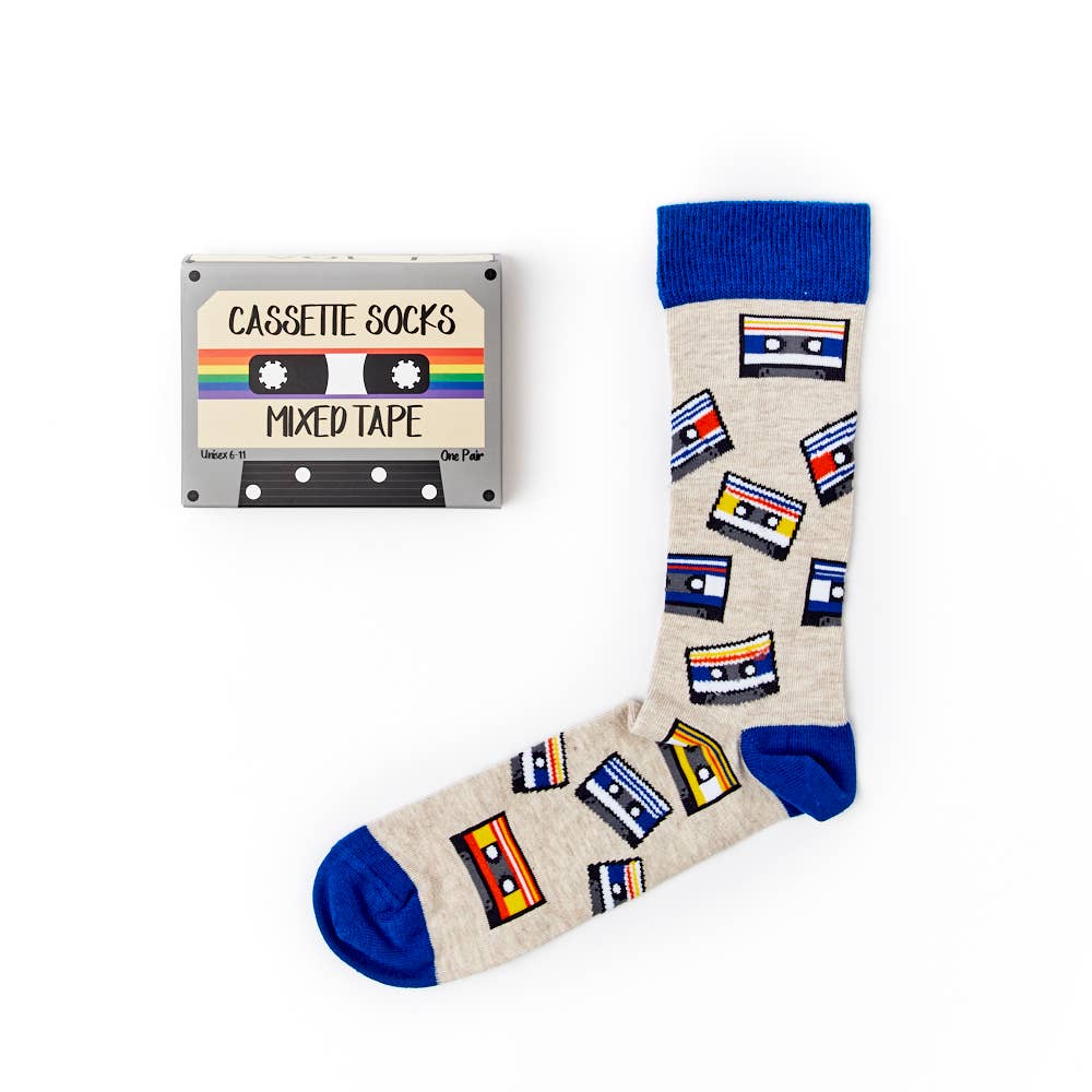 Cassette Gift Box Crew Socks