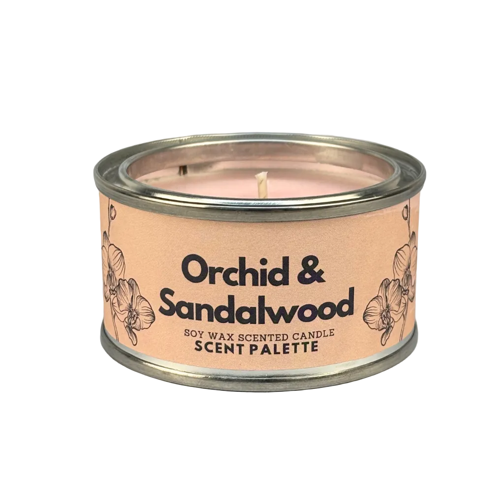 Orchid & Sandalwood Paint Tin Candle