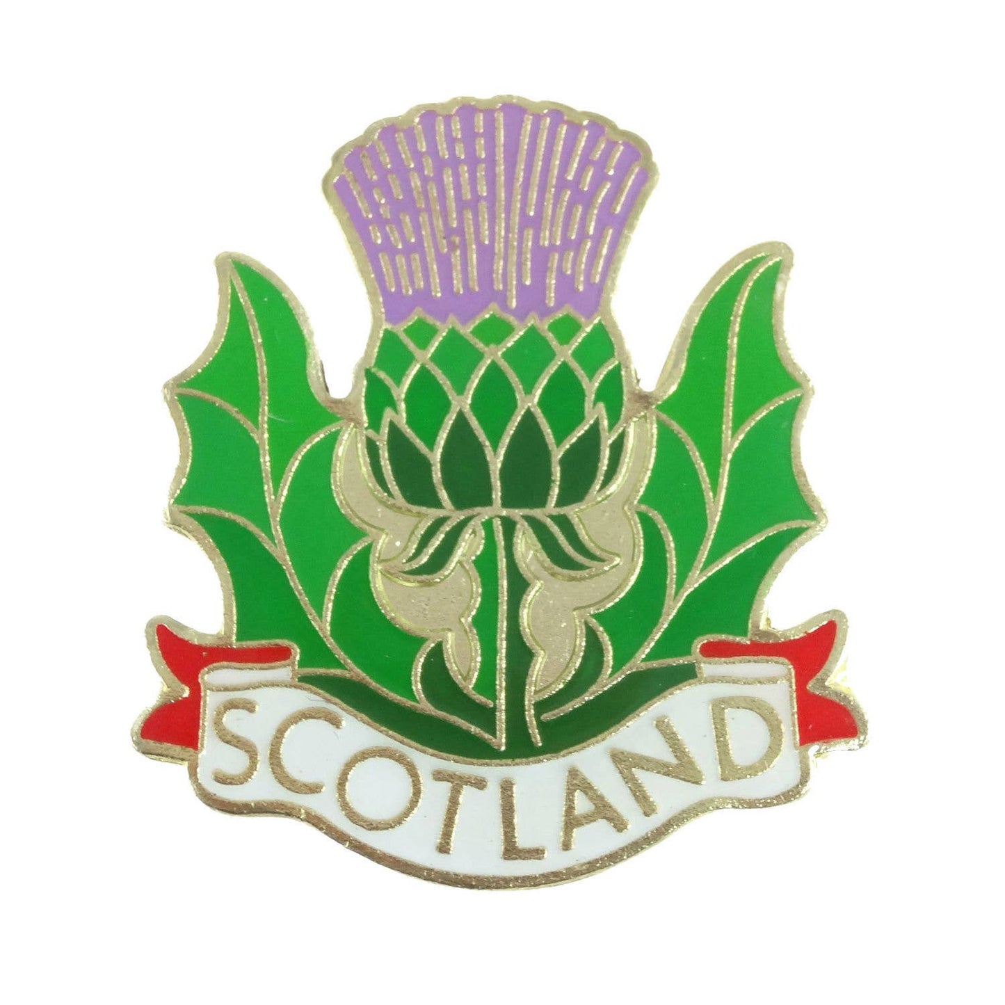Thistle Metal Enamel Magnet
