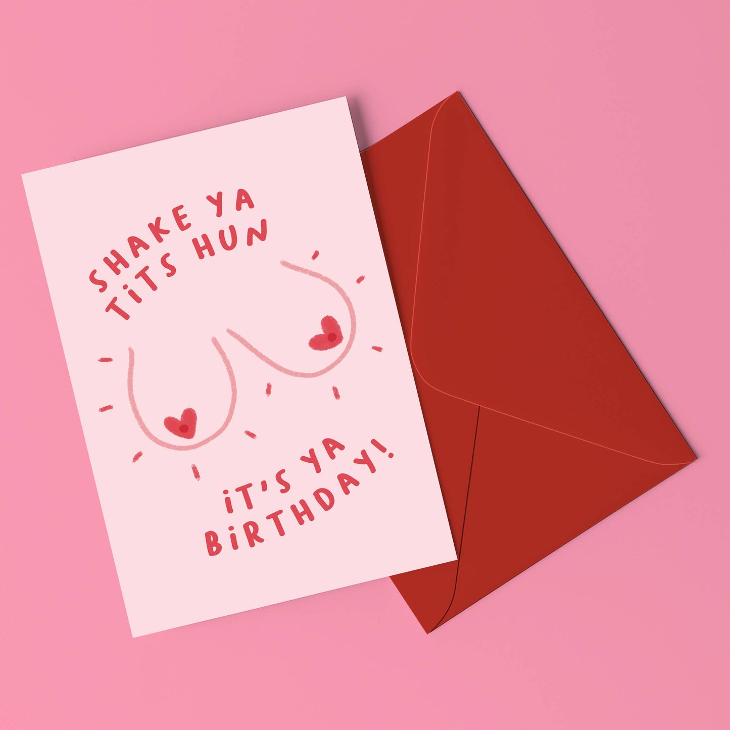 Shake Ya Tits Hun Birthday Card