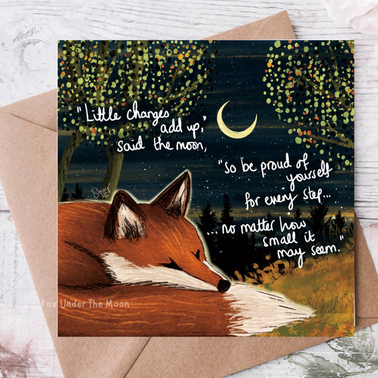 'Little Changes' Motivational Greeting Card