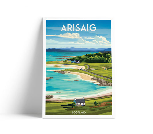 Arisaig Traigh Golf Course A4 Print