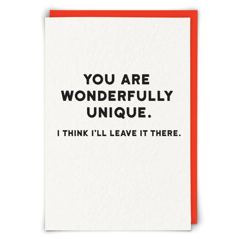 You Are Wonderfully Unique Greeting Card