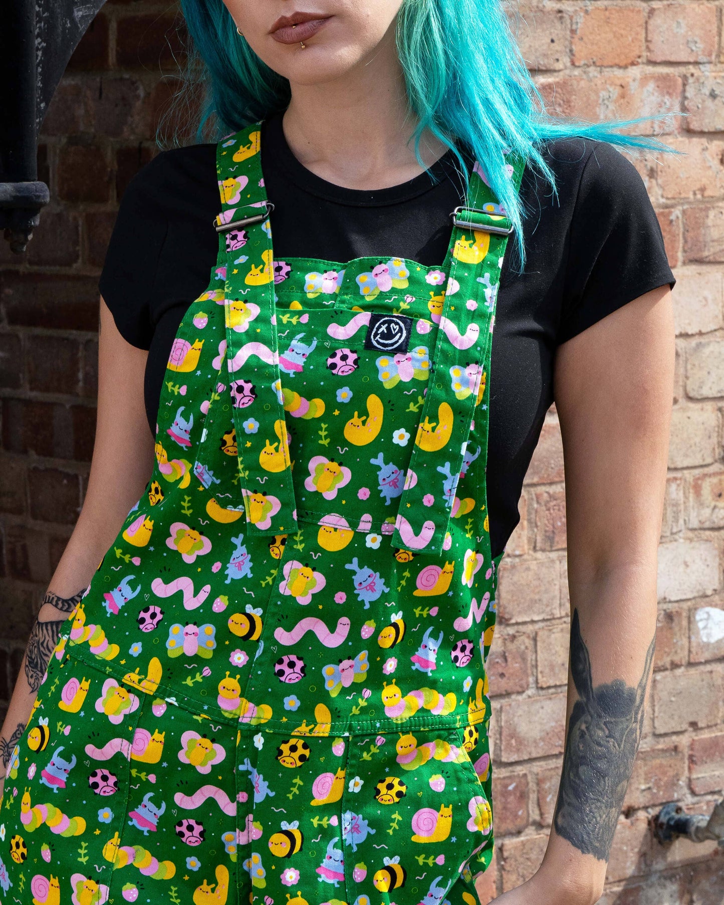 Bugs Stretch Dungarees by Rebel Romance x Dipstick Store