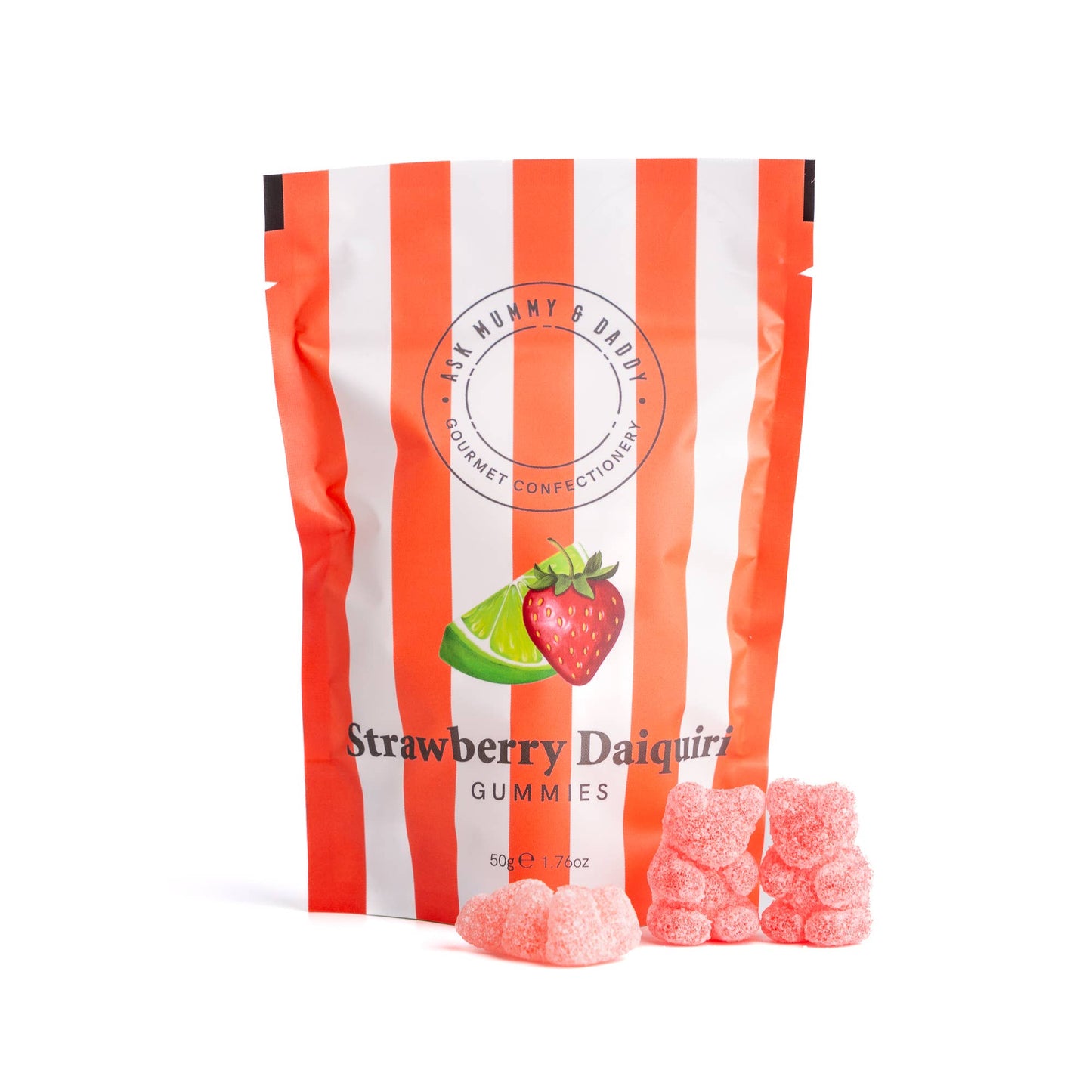 Strawberry Daiquiri Cocktail Gummy Bears Zero Alcohol