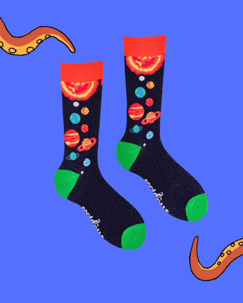 Galaxy Crew Socks - Pink Poodle Boutique - S2194L