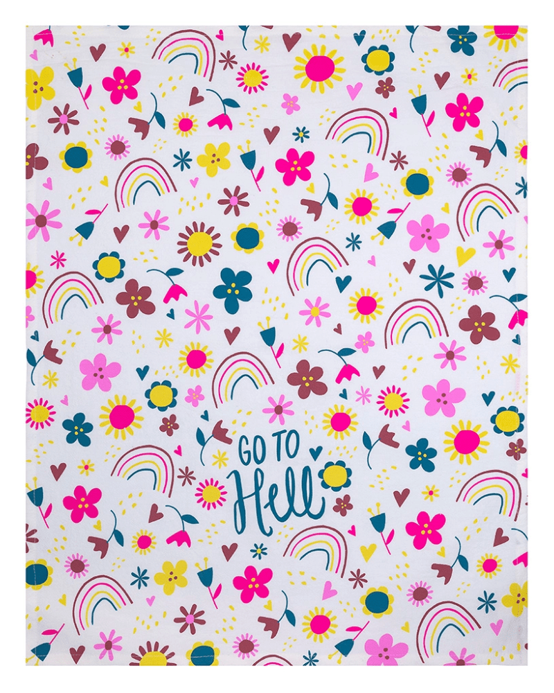 Go To Hell Tea Towel - Pink Poodle Boutique - 96220013