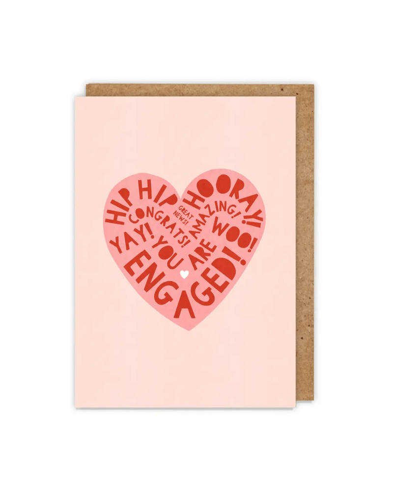 Heart Type Engagement Card - Pink Poodle Boutique -
