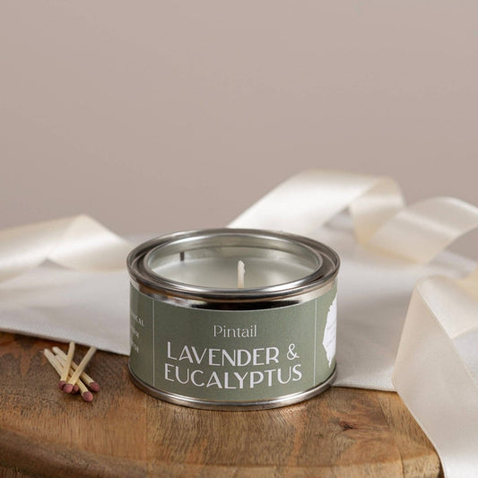 Lavender & Eucalyptus Paint Pot Candle - Pink Poodle Boutique - LAVENDER _EUCALYPTUS