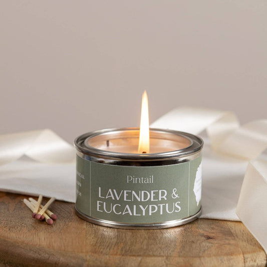 Lavender & Eucalyptus Paint Pot Candle - Pink Poodle Boutique - LAVENDER _EUCALYPTUS
