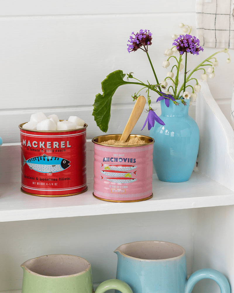 Mini Fish Storage Tins Set Of 2 - Pink Poodle Boutique - 29713